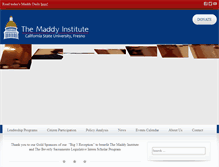 Tablet Screenshot of maddyinstitute.com